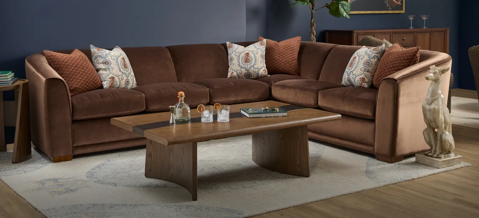 Living room scene with Flexsteel furniture