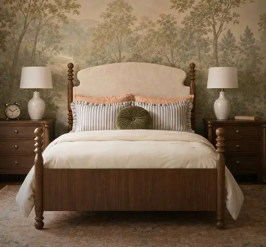 Bedroom room scene with Flexsteel furniture