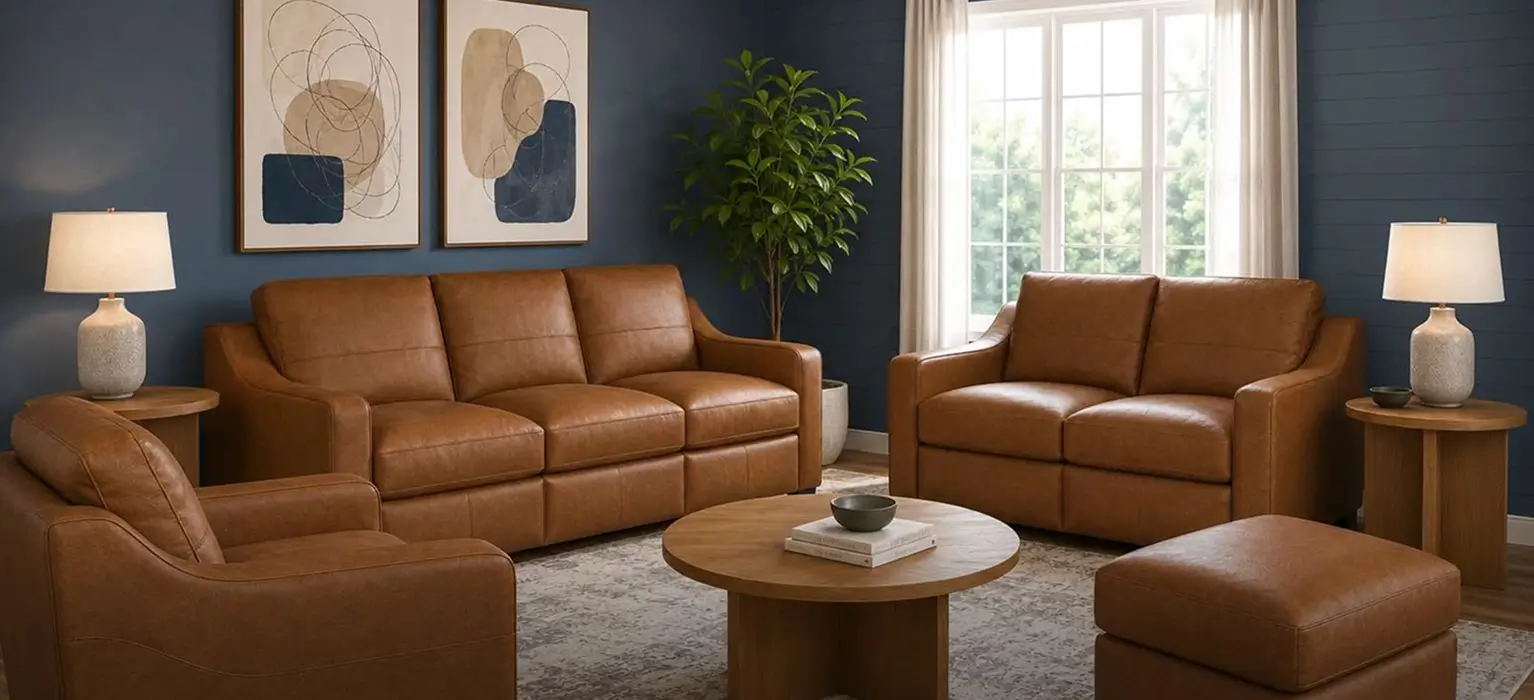 Living room scene with Flexsteel furniture