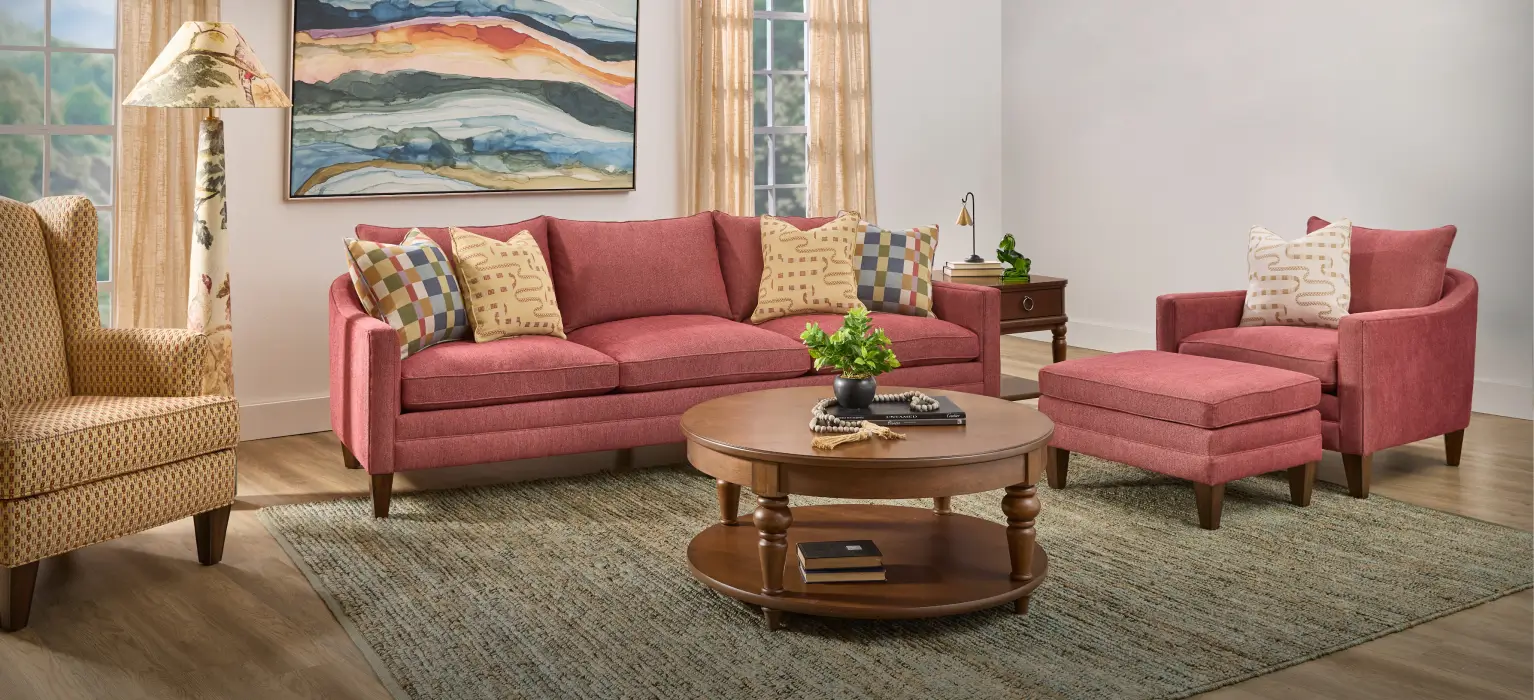 Living room scene with Flexsteel furniture