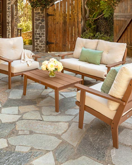 Patio deep seating set
